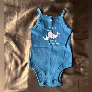 I whale always love mommy onesie. 6 months